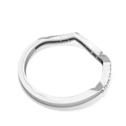 Diamond Diamond Twist Wedding Band 14K White Gold ring W2640