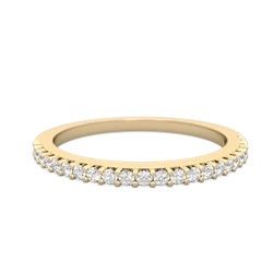 Diamond Classic Wedding Band 14K Yellow Gold ring W2643