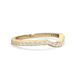 Diamond Celtic Knot Wedding Band 14K Yellow Gold ring W2644