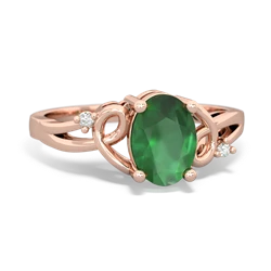 Emerald Swirls 14K Rose Gold ring R2347