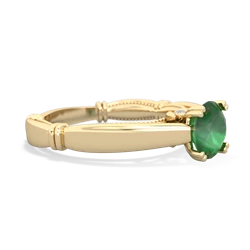 Emerald Renaissance 14K Yellow Gold ring R27806RD