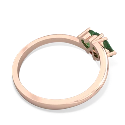 Emerald Sweethearts 14K Rose Gold ring R5260