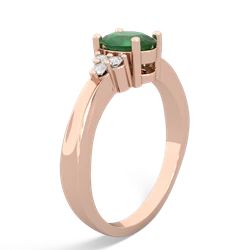 Emerald Simply Elegant 14K Rose Gold ring R2113