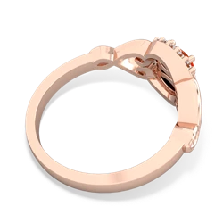 Fire Opal Love Nest 14K Rose Gold ring R5860