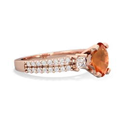 Fire Opal Classic 8X6mm Oval Engagement 14K Rose Gold ring R26438VL