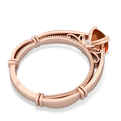 Fire Opal Renaissance 14K Rose Gold ring R27806RD