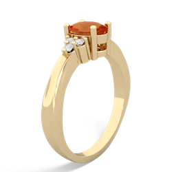 Fire Opal Simply Elegant 14K Yellow Gold ring R2113