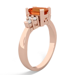 Fire Opal Timeless Classic 14K Rose Gold ring R2591