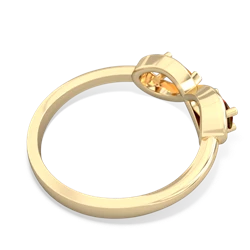 Garnet Infinity 14K Yellow Gold ring R5050