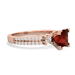 Garnet Classic 6Mm Princess Engagement 14K Rose Gold ring R26436SQ
