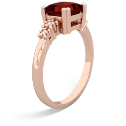 Garnet Art Deco Princess 14K Rose Gold ring R2014