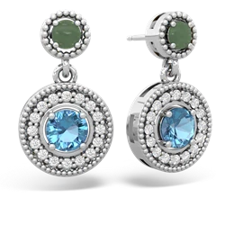 matching earrings - Halo Dangle