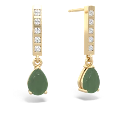 matching earrings - Art Deco Diamond Drop