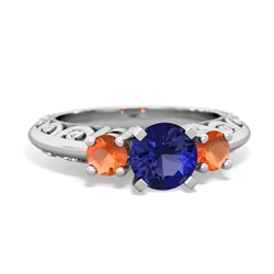 matching rings - Art Deco Eternal Embrace Engagement