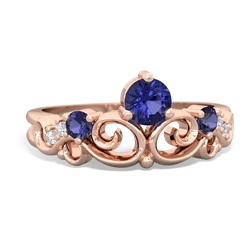 Tanzanite Crown Keepsake 14K Rose Gold ring R5740