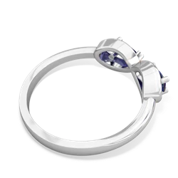 Lab Sapphire Infinity 14K White Gold ring R5050