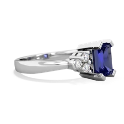 Lab Sapphire Timeless Classic 14K White Gold ring R2591
