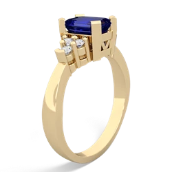 Lab Sapphire Timeless Classic 14K Yellow Gold ring R2591