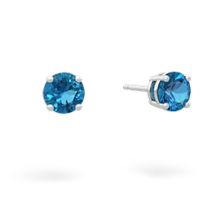 matching earrings - 5mm Round Stud