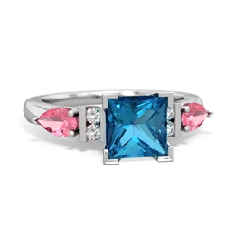 matching rings - 6mm Princess Eternal Embrace Engagement