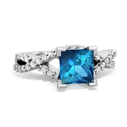 matching engagment rings - Diamond Twist 6mm Princess Engagment 