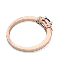 London Topaz Simply Elegant East-West 14K Rose Gold ring R2480