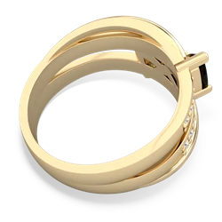 Onyx Bowtie 14K Yellow Gold ring R2360