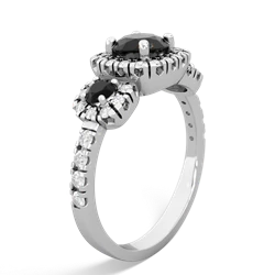 Amethyst Regal Halo 14K White Gold ring R5350