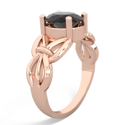 Onyx Celtic Knot Cocktail 14K Rose Gold ring R2377