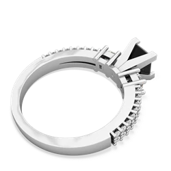Onyx Classic 5Mm Square Engagement 14K White Gold ring R26435SQ