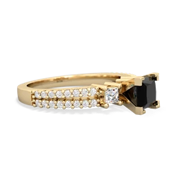 Onyx Classic 5Mm Square Engagement 14K Yellow Gold ring R26435SQ