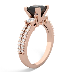 Onyx Classic 6Mm Princess Engagement 14K Rose Gold ring R26436SQ