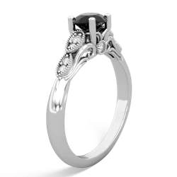 Onyx Antique Elegance 14K White Gold ring R3100