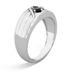 Onyx Men's Streamline 14K White Gold ring R0460