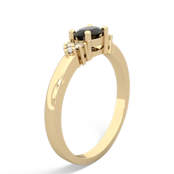 Onyx Simply Elegant East-West 14K Yellow Gold ring R2480