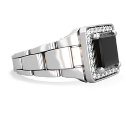 Onyx Men's Watch 14K White Gold ring R0510
