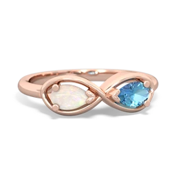 Opal Infinity 14K Rose Gold ring R5050
