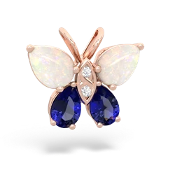 Opal Butterfly 14K Rose Gold pendant P2215