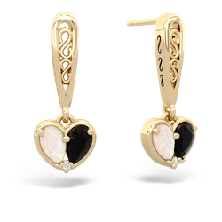 matching earrings - Filligree Heart