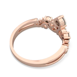White Topaz Crown Keepsake 14K Rose Gold ring R5740