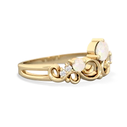 Sapphire Crown Keepsake 14K Yellow Gold ring R5740
