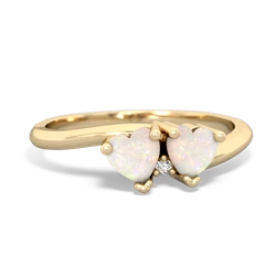 Opal Sweethearts 14K Yellow Gold ring R5260