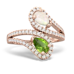 Opal Diamond Dazzler 14K Rose Gold ring R3000