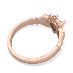 Opal Claddagh 14K Rose Gold ring R2370