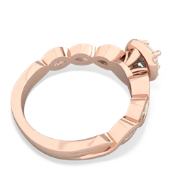 Opal Infinity Halo Engagement 14K Rose Gold ring R26315RH