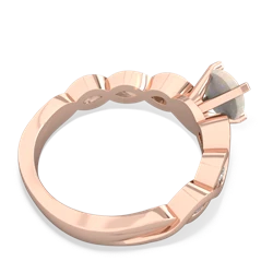 Opal Infinity 6Mm Round Engagement 14K Rose Gold ring R26316RD