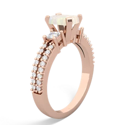 Opal Classic 7X5mm Emerald-Cut Engagement 14K Rose Gold ring R26437EM