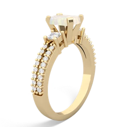 Opal Classic 7X5mm Emerald-Cut Engagement 14K Yellow Gold ring R26437EM