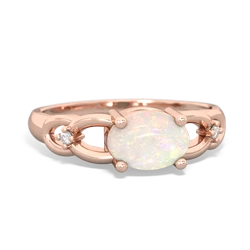 Opal Links 14K Rose Gold ring R4032
