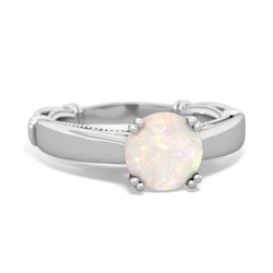 Opal Renaissance 14K White Gold ring R27806RD